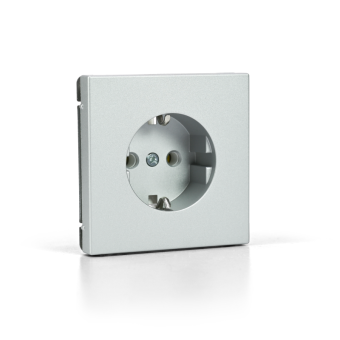 Розетка ArtGallery 16А с заземл. со шторками быстрозажим. клем. механизм алюм. SE GAL000345S