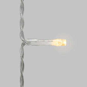 Гирлянда светодиодная занавес 3х2м 264 LED тепл. бел. прозр. ПВХ IP44 эффект мерцания 22 нити 12 LED/нить Neon-Night 235-526