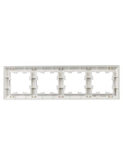 Рамка 4-м BRITE РУ-4-Бр алюм./алюм. IEK BR-M42-12-K47