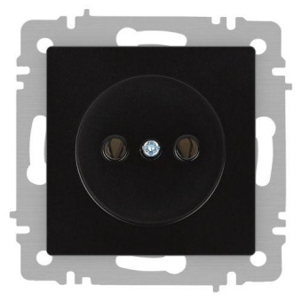 Розетка 1-м СП Accent 6-201-05 16А IP20 250В 2P антрацит Intro Б0063665