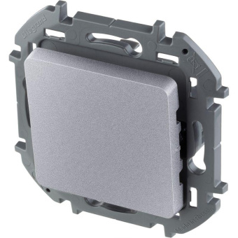 Механизм переключателя 1-кл. Inspiria 10А IP20 250В 10AX алюм. Leg 673652