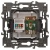 Розетка компьютерная + телевизионная Elegance 14-3110-01М RJ45+TV матов. бел. Эра Б0065767