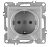 Розетка 1-м СП LAVIN/KAREN 16А IP20 с заземл. с крышкой механизм сер. ARVIA 50 03 2000 218