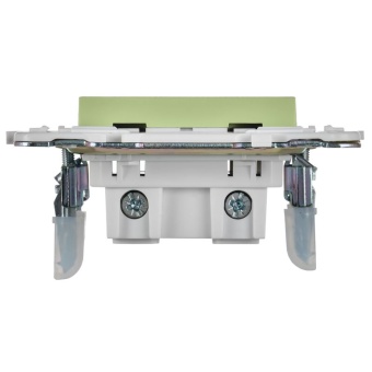 Розетка SKANDY 10А без заземл. защ. шторки SK-R01G мятный IEK SK-R13-10-K06