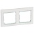Рамка 2-м Valena горизонт. бел. кристалл (блист.) IEK 694244