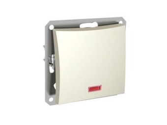 Переключатель 1-кл. СП Дуэт 10А IP20 с индикацией механизм беж. SchE WDE000263