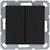 Выключатель 2-кл. 10А IP20 механизм черн. матовый soft touch Jasmart G3023PB