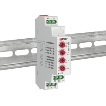 Реле времени RT-2C 12-240В 2 регулир. порога времени 2 исп. конт. PROxima EKF rt-2c-12-240