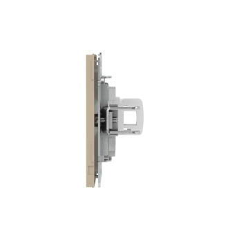 Розетка компьютерная 1-м KANT RJ45 кат.6A без шторки ванильн. марципан DKC 7015673