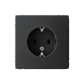 Розетка ArtGallery 16А с заземл. механизм карбон SE GAL001043