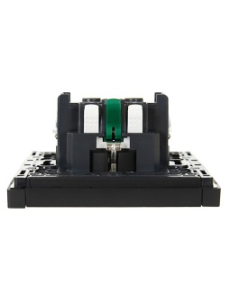 Розетка СП FORTE&PIANO FP114 16А с заземл. без защ. шторок безвинт. крепл. черн. IEK FP-R11-16-1-K02