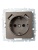 Розетка BRITE РЮш10-1-БрТБ 16А с USB A+A 2.1А с заземл. защ. шторки темн. механизм бронза IEK BR-R14-16-U21-D21-K45