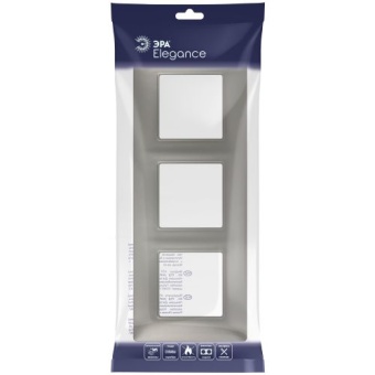 Рамка 3-м Elegance 14-5003-16 для розеток и выключателей титан Эра Б0065817