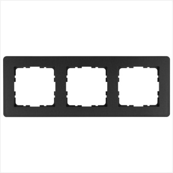 Рамка 3-м G-Flex антрацит Jasmart G1103B