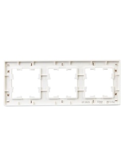 Рамка 3-м BRITE РУ-3-Бр бел. рифленый IEK BR-M32-51-K01