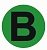 Наклейка "B" d20мм PROxima EKF an-2-9-1