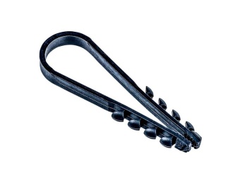 Дюбель-хомут PCD-R 11-18-55-100BL для круглого кабеля PA6.6 черн. (уп.100шт) JazzWay 5054868