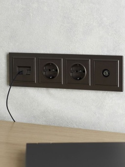 Рамка 4-м BRITE РУ-4-БрТБ бронза IEK BR-M42-K45