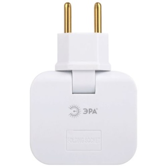 Разветвитель электрический 3-м 10А SPF-3-FL поворотн. бел. Эра Б0069088