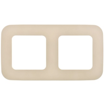 Рамка 2-м СП FLITE РУ-2-А-ФлСл сливочный IEK FI-M22-31-20-K86