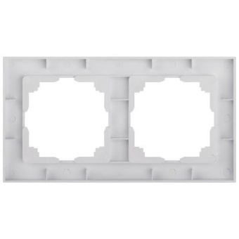 Рамка 2-м СП Accent 6-502-01 бел. Intro Б0063749