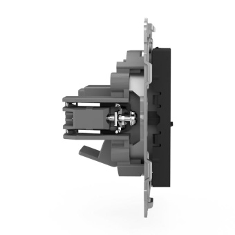 Розетка компьютерная 1-м СП Pixel RJ45 кат.5E механизм карбон TOKOV ELECTRIC TKE-PX-RC1-C14