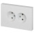 Розетка 2-м СП Accent 6-204-01 16А IP20 250В 2P AL/CU бел. Intro Б0063447 Розетка 2-м СП Accent 6-204-01 16А IP20 250В 2P AL/CU бел. Intro Б0063447