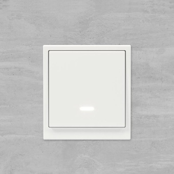 Переключатель 1-кл. KANT с подсветкой бел. магнолия DKC 7000143