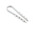 Дюбель-хомут PCD-R 11-18-55-100WH для круглого кабеля PA6.6 бел. (уп.100шт) JazzWay 5054806