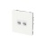 Розетка компьютерная 2-м KANT RJ45 кат.5E без шторки бел. магнолия DKC 7000664
