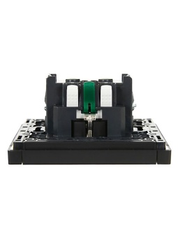 Розетка СП FORTE&PIANO FP113 16А с заземл. защ. шторки безвинт. крепл. черн. IEK FP-R14-16-1-K02