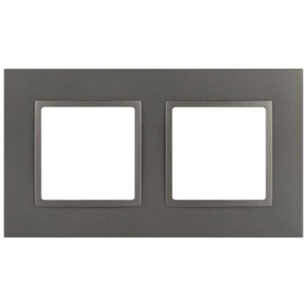 Рамка 2-м Elegance 14-5012-16 Classic для розеток и выключателей титан Эра Б0065825