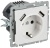 Розетка BRITE РЮш10-1-БрАБ 16А с USB A+A 2.1А с заземл. защ. шторки механизм арктич. бел. IEK BR-R14-16-U21-D21-K91