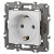 Розетка Elegance 14-2101-01М 16А 250В 2P+E Schuko матов. бел. Эра Б0065800