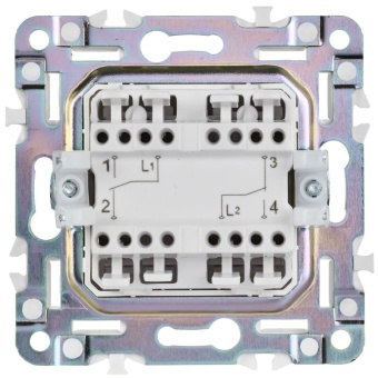 Выключатель проходной 2-кл. SKANDY 10А SK-V05B беж. IEK SK-V22-0-10-K10