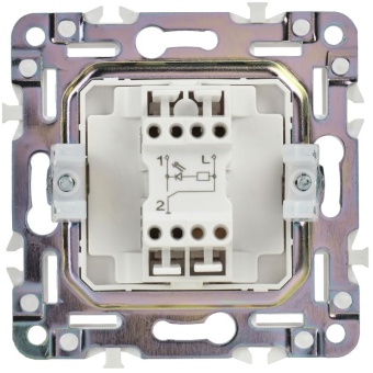 Выключатель проходной 1-кл. SKANDY 10А SK-V08W с индикацией арктич. бел. IEK SK-V12-1-10-K01