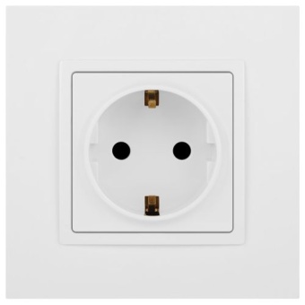 Розетка Elegance 14-2102-01М 16А 250В 2P+E Schuko защ. шторки матов. бел. Эра Б0065804