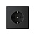 Розетка ArtGallery 16А с заземл. со шторками быстрозажим. клем. механизм карбон SE GAL001045S