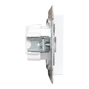 Розетка СП Эпика 16А без заземл. без шторок механизм бел. EKF UP1-SOW-100