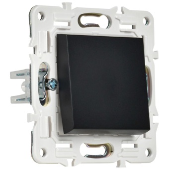 Выключатель 1-кл. SKANDY 10А SK-V01Bl черн. IEK SK-V10-0-10-K02