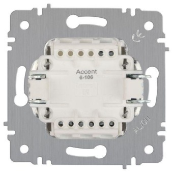 Выключатель 3-кл. СП Accent 6-106-01 10А IP20 250В AL/CU бел. Intro Б0063531