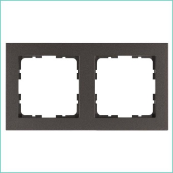 Рамка 2-м G-Classic мокко Jasmart G1002Z
