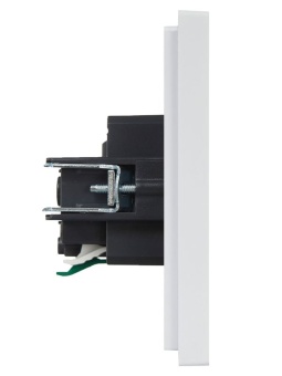 Розетка СП FORTE&PIANO FP213 16А с заземл. защ. шторки безвинт. крепл. бел. IEK FP-R14-16-1-K01