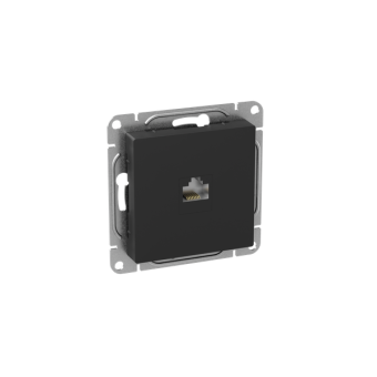 Розетка компьютерная СП Эпика RJ45 кат.5 механизм черн. EKF UP1-SOB-RJ45-5