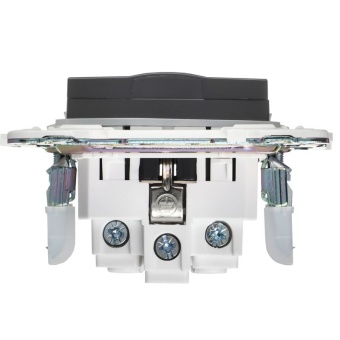 Розетка 1-м SKANDY 16А IP44 с заземл. защ. шторки с крышкой SK-R11G графит IEK SK-R16-16-44-K53