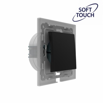 Переключатель 1-кл. СП Pixel IP44 механизм карбон TOKOV ELECTRIC TKE-PX-P1-C14-IP44