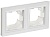 Рамка 2-м BRITE РУ-2-БрАБ-44 IP44 арктич. бел. IEK BR-M22-44-K91