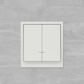 Переключатель 2-кл. KANT с подсветкой бел. песок DKC 7010144