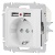 Розетка 1-м СП Accent 6-410-01М 16А IP20 250В P+E Schuko защ. шторки + 2хUSB бел. матов. Intro Б0063691 Розетка 1-м СП Accent 6-410-01М 16А IP20 250В P+E Schuko защ. шторки + 2хUSB бел. матов. Intro Б0063691