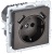 Розетка BRITE РЮш10-1-БрТБ 16А с USB A+A 2.1А с заземл. защ. шторки темн. механизм бронза IEK BR-R14-16-U21-D21-K45
